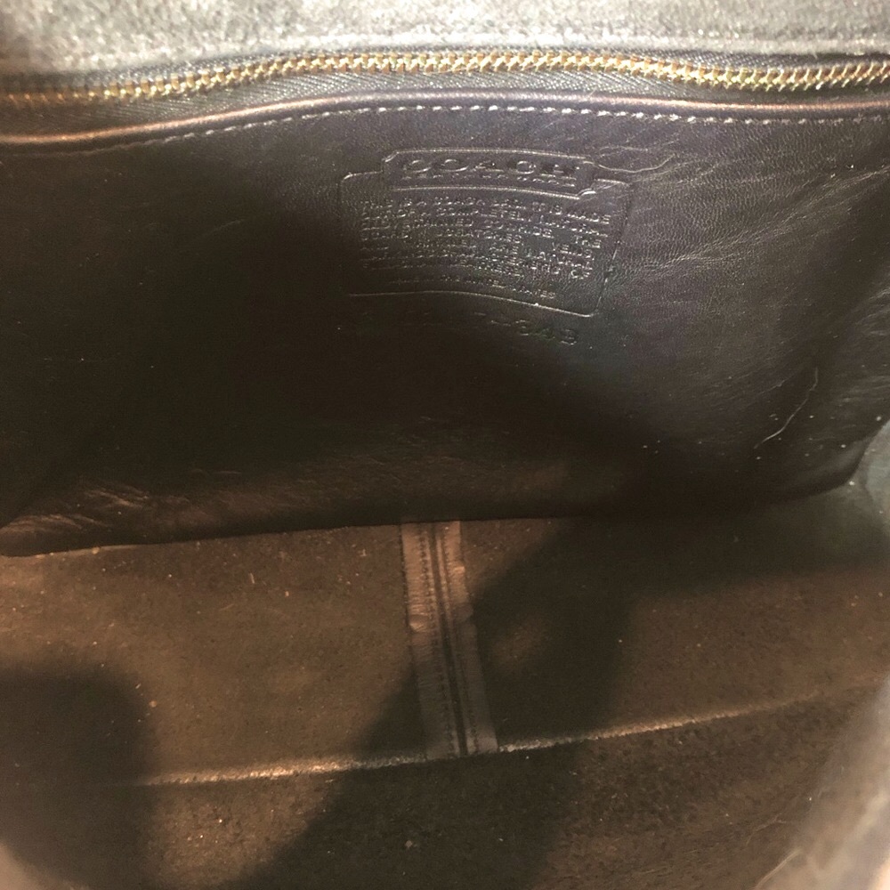 Vintage COACH WILLIS Navy Blue Glove Tanned Leather Shoulder Bag Pre-94 9927 COA - Picture 11 of 17